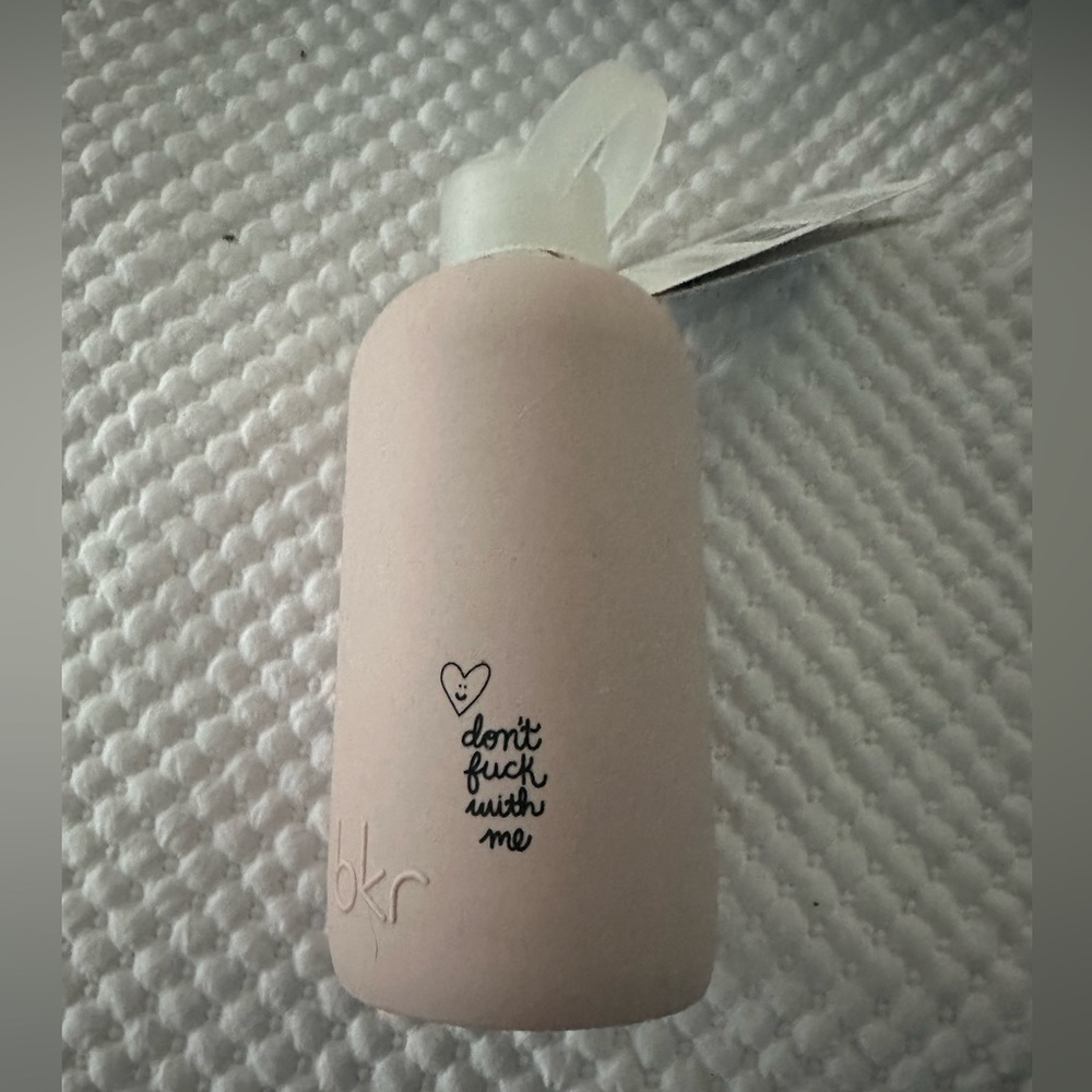 bkr 16 oz “Don’t f**k with me” water bottle - color Lulu (light pink) - NWT